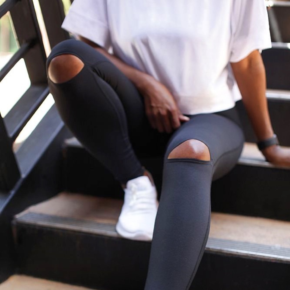 Mono B Cutout Knee Tummy Control Leggings